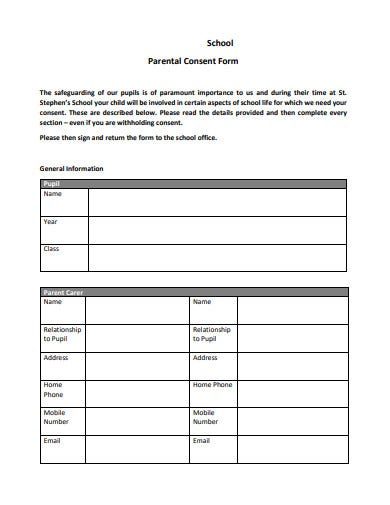 18 School Consent Form Templates In PDF DOC Free Premium Templates