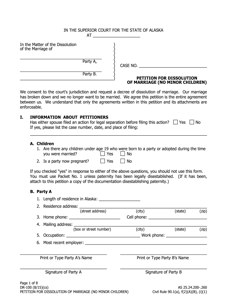 2015 2021 Form AK DR 100 Fill Online Printable Fillable Blank 