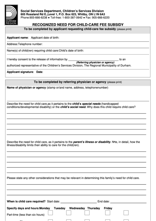 51 Daycare Forms And Templates Free To Download In PDF