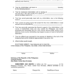 Affidavit Of Parental Travel Consent For Minor