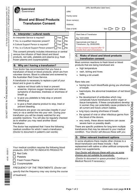 Aislamy Consent Form Qld Health