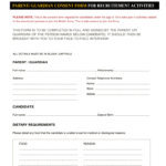 Army Parental Consent Form Fill Online Printable Fillable Blank