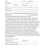 Boynton Beach Community Church Boynton Beach FL Parental Consent Form