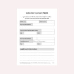 Collection Consent Forms Nursery Resources