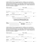 Consent For Tuberculin Skin Test Form Printable Pdf Download