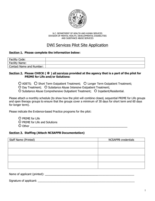 Fill Free Fillable Forms For The State Of North Carolina