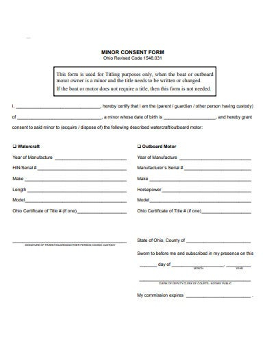 FREE 10 Minor Consent Form Templates In PDF MS Word Free Premium 