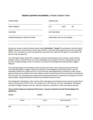 FREE 10 Minor Consent Form Templates In PDF MS Word Free Premium 