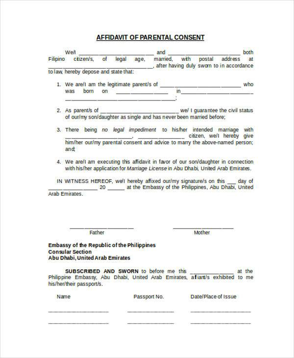 FREE 32 Affidavit Forms In MS Word