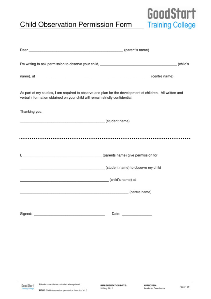 FREE 4 Child Observation Forms In PDF MS Word