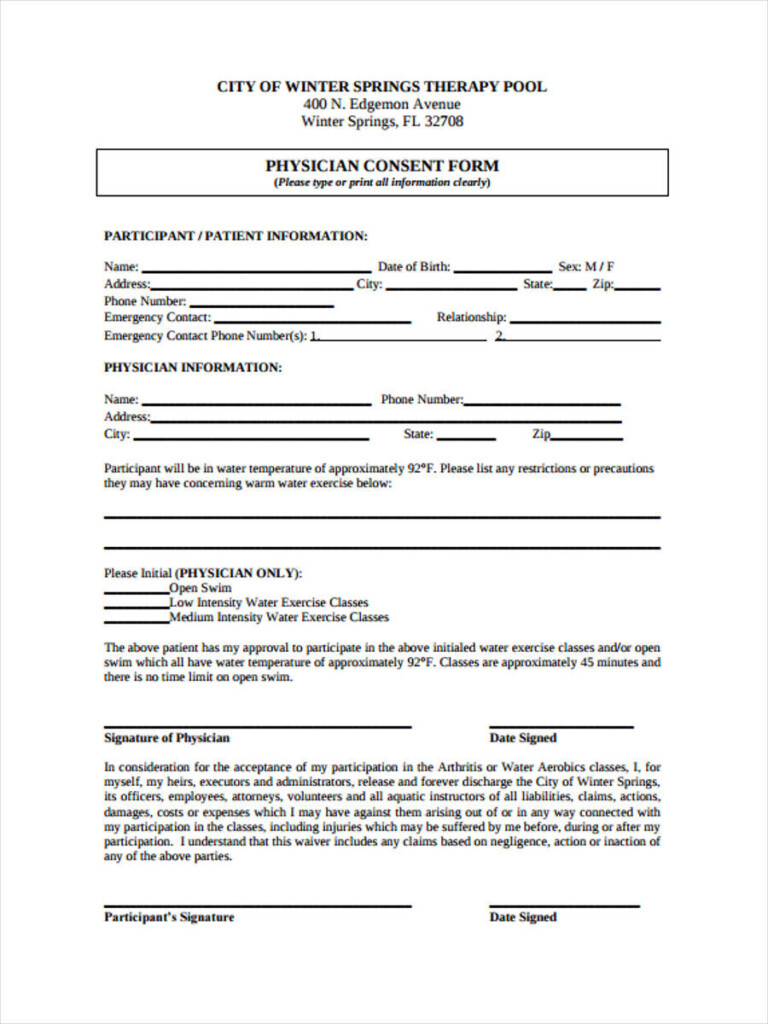 FREE 7 Therapy Consent Forms In MS Word PDF