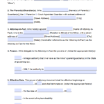 Free Minor Child Power Of Attorney Florida Form PDF Word