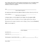 Free Travel Consent Form For Minor Traveling With One Parent