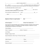 Grandparents Medical Consent Form Minor Child Eforms Free