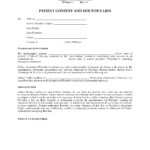 Illinois Doctor s Lien And Patient Consent Form Legal Forms And