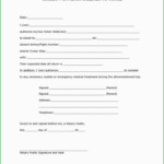 Impressive Church Permission Slip Template Travel Consent Form Child