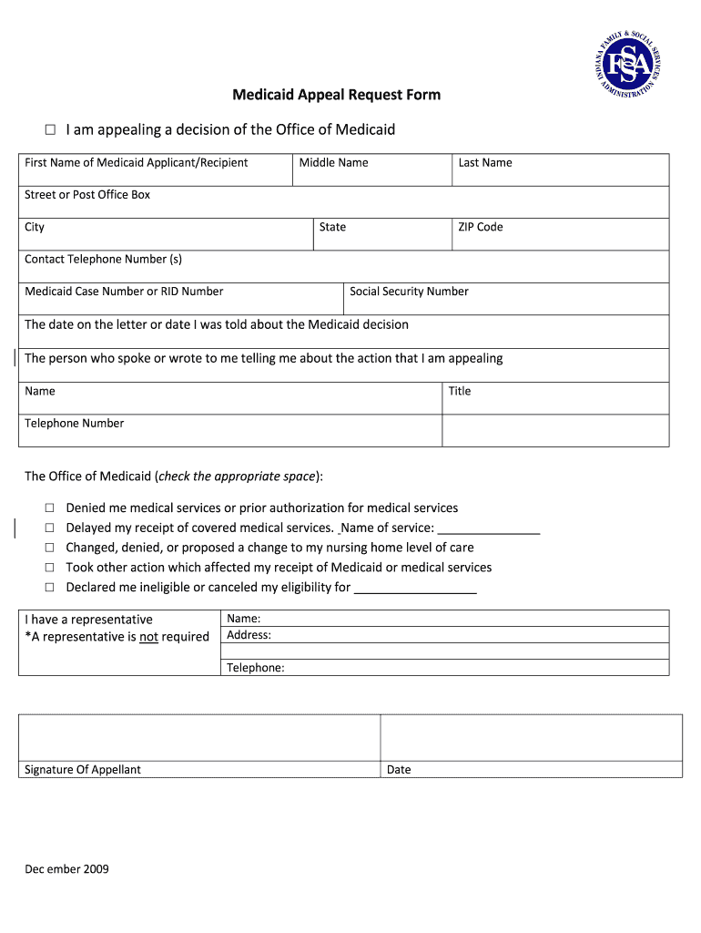 Indiana Medicaid Appeal Form Fill Out And Sign Printable PDF Template 