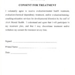 Medical Consent Form For Adults Templates Free Printable