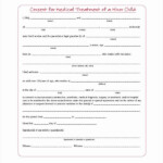 Medical Consent Form For Caregiver In 2020 Medical Consent Form