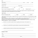 Parental Consent Form For Youth Camp Fill Out And Sign Printable PDF