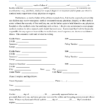 Parental Consent Form Free Printable Documents