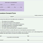 Procedure Consent Form Unique Minor Fice Surgery Consent Forms