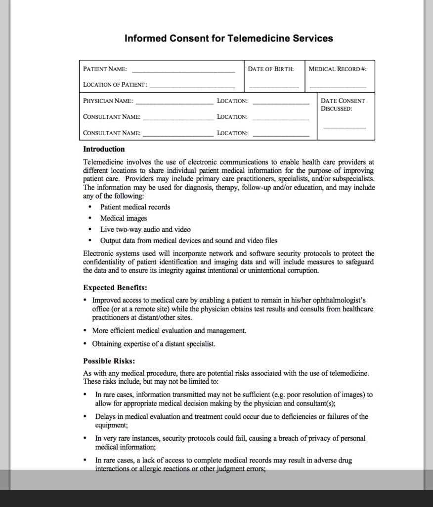 Telemedicine Informed Patient Consent Done The Right Way