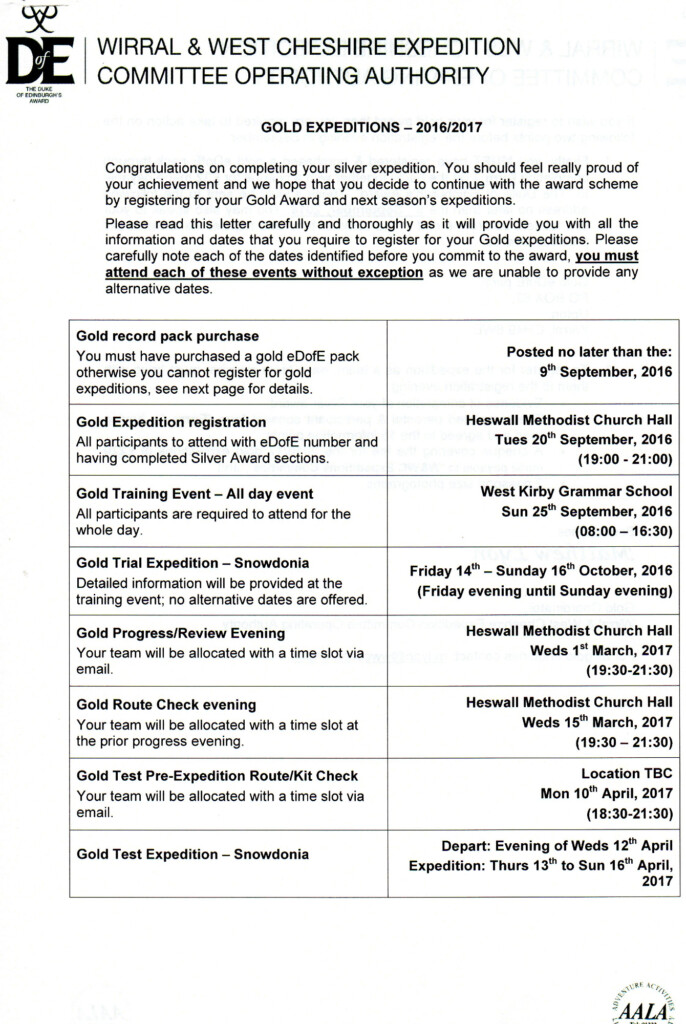 Upton Hall School Duke Of Edinburgh Award