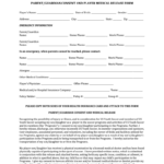 US Youth Soccer Parent Guardian Consent And Player Medical Release Form