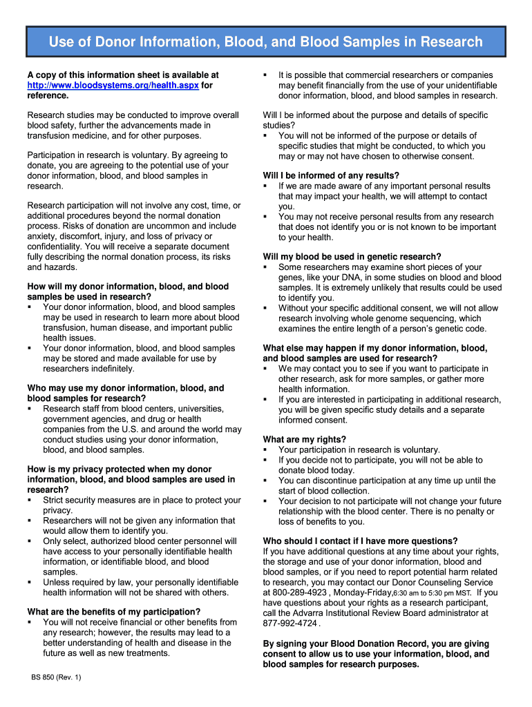 Vitalant Parent Consent Form 2017 2021 Fill And Sign Printable