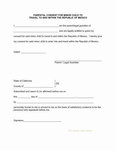 17 Authorization Letter For A Child To Travel Examples PDF Examples