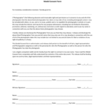 2021 Model Consent Form Fillable Printable PDF Forms Handypdf