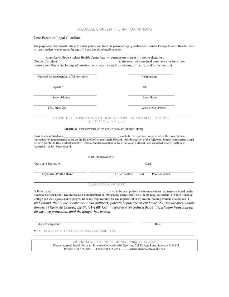 45 Medical Consent Forms 100 FREE Printable Templates Consent 