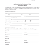 Authorization For Treatment Of A Minor NYU Fill Out And Sign