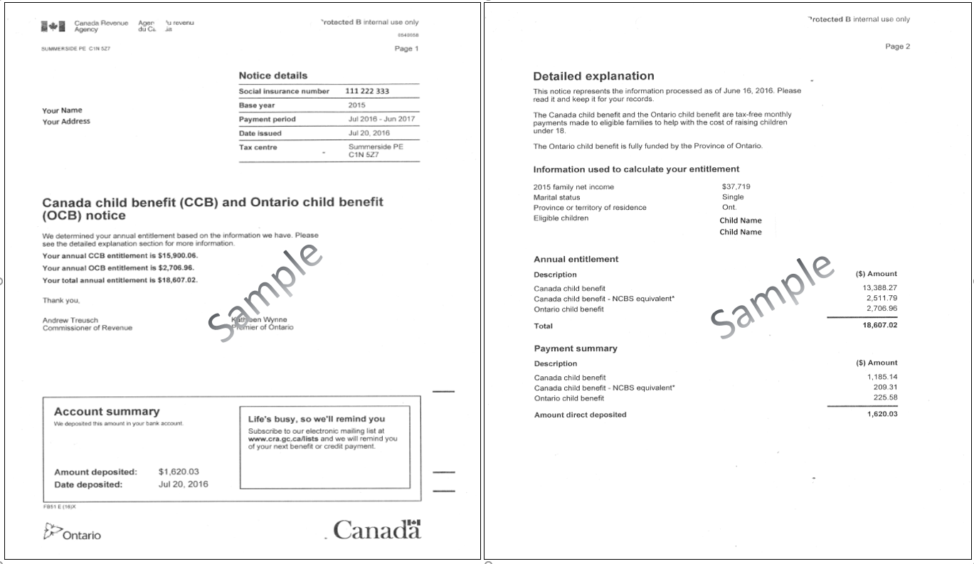 Canada Child Tax Benefit Social Programs Canada Tax Walls