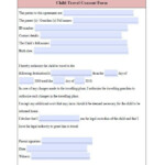 Child Travel Consent Form Template Unique Download Fillable Pdf Forms