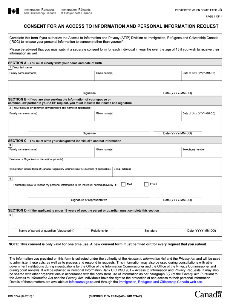 Consent Form Canada Fill Out And Sign Printable PDF Template SignNow