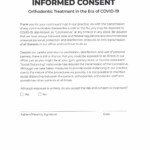 Covid 19 Consent Form West Windsor Orthodontics