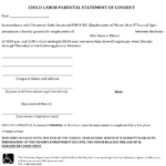 Form LB 0355 Download Fillable PDF Or Fill Online Child Labor Parental