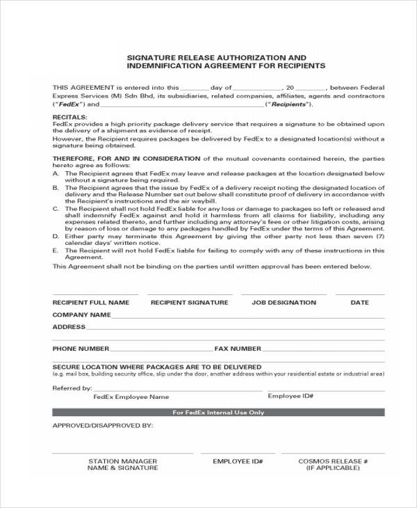 FREE 15 Sample Release Authorization Forms In PDF MS Word Excel