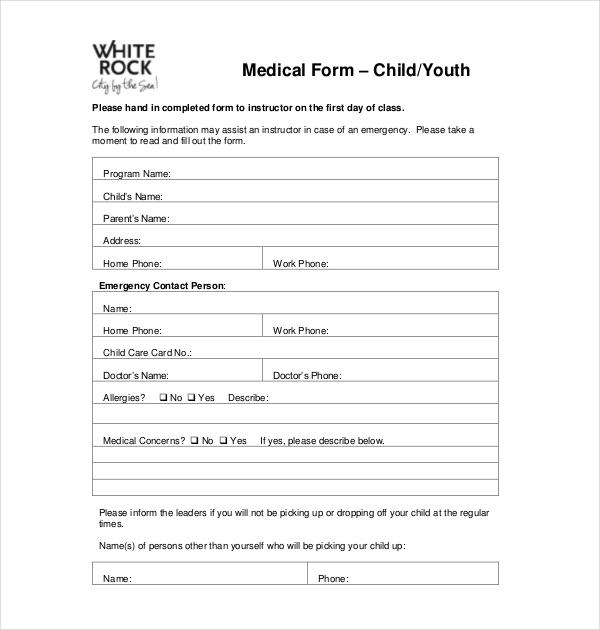 FREE 17 Sample Medical Waiver Forms In PDF Word Excel