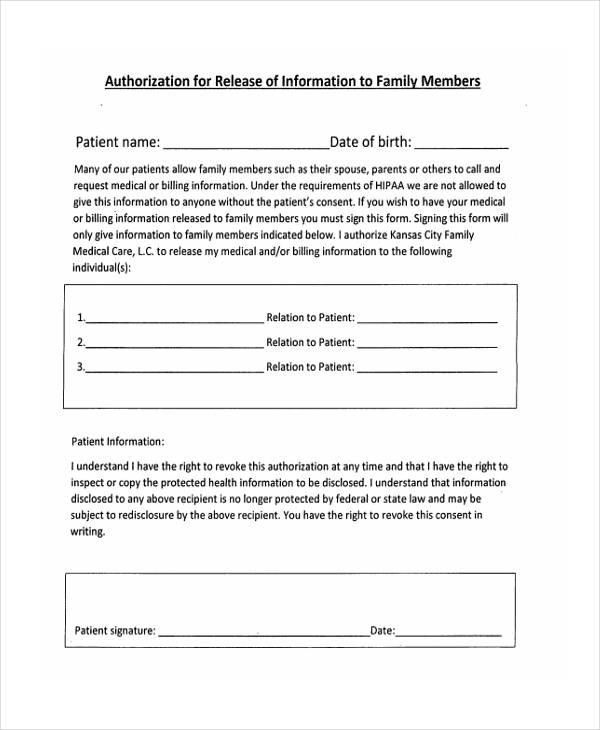 FREE 32 Medical Release Forms In PDF Excel MS Word