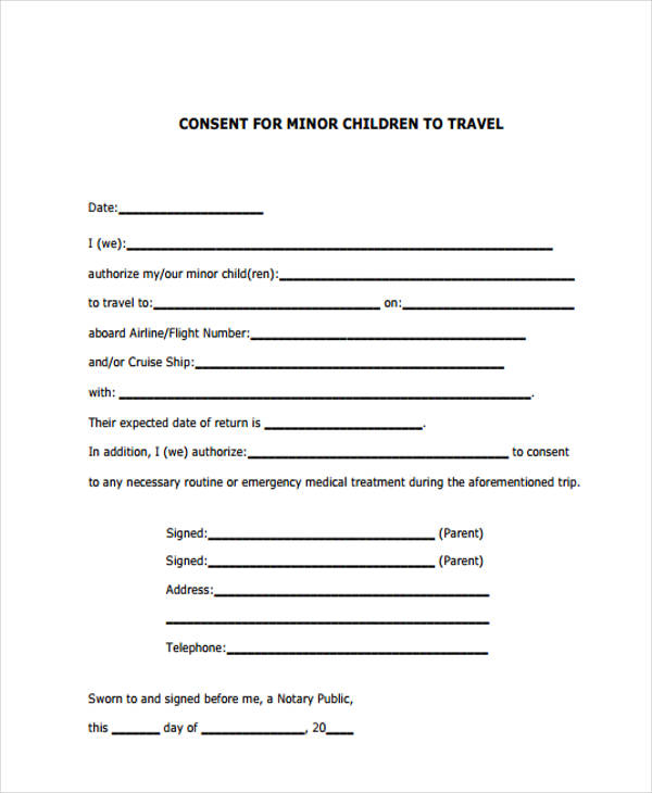 FREE 38 Travel Forms In PDF Excel MS Word