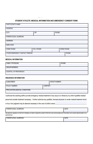 FREE 51 Athlete Forms In PDF MS Word