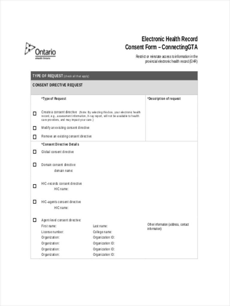 FREE 9 Health Consent Forms In PDF