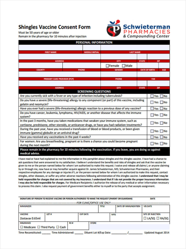 FREE 9 Vaccine Consent Forms In PDF Ms Word