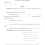 Free Oklahoma Name Change Forms How To Change Your Name In OK PDF