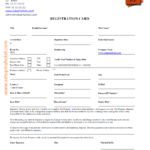 Front Desk Guest Registration Card Sample Registration Form