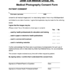 Medical Photography Consent Fill Online Printable Fillable Blank