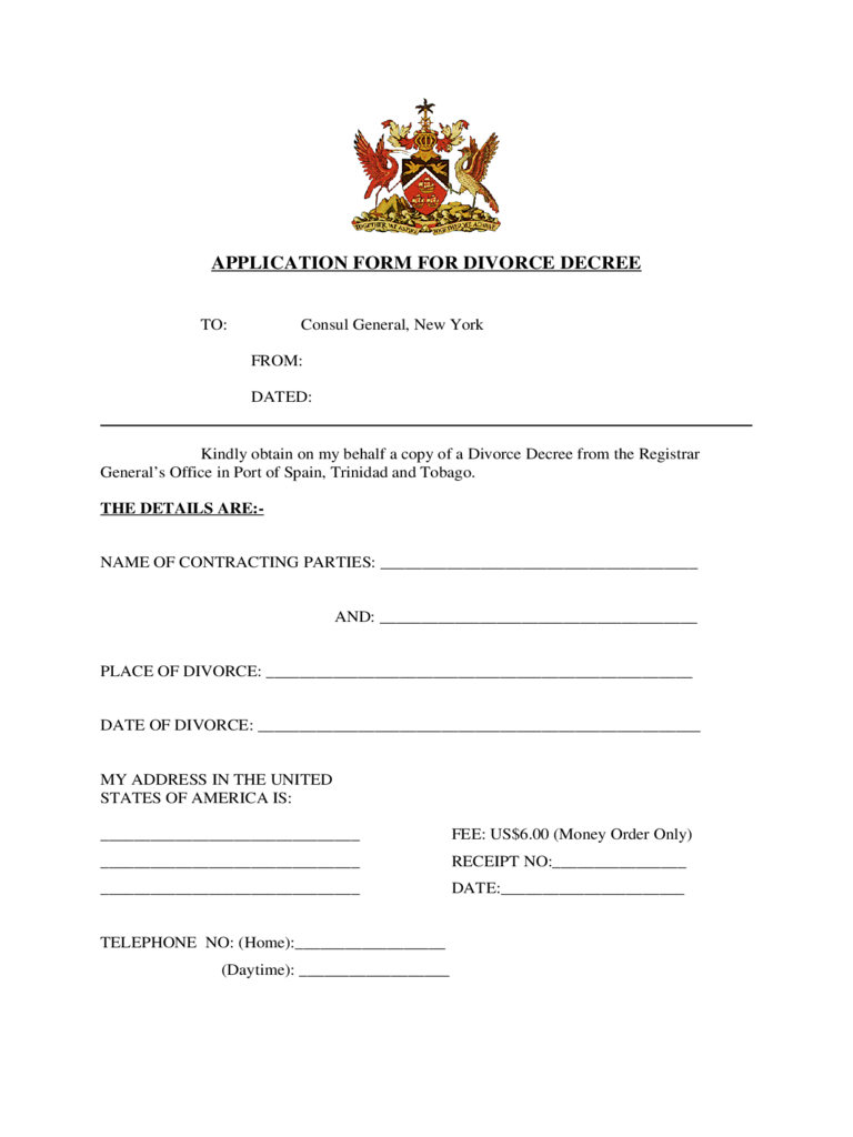 New York Divorce Forms Free Templates In PDF Word Excel To Print